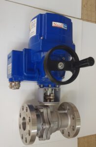 BALL VALVE WITH ELECTRIC ACTUATOR