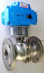 BALL VALVE WITH ELECTRIC ACTUATOR