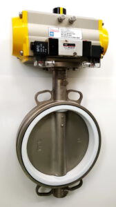 BUTTERFLY VALVE WITH ACTUATOR